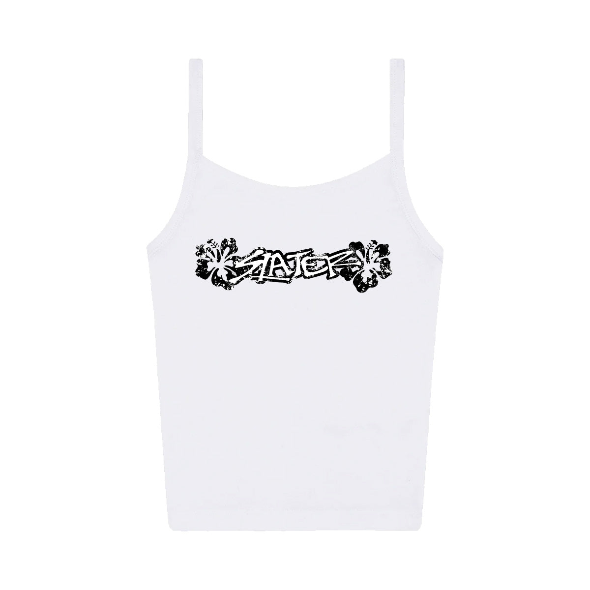 White Hibiscus Tank
